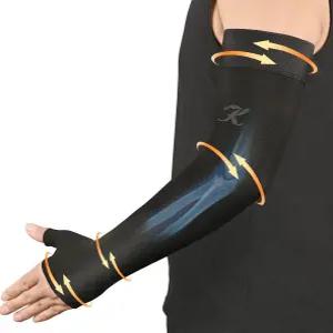 여성용 건틀렛이 있는 KEKING 림프부종 압박 팔 슬리브 20-30mmHg 졸업 브레이스 를 위한 전체 지지 관절염