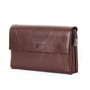 [골드스마일]파우치백 핸들 가방 남성 지갑 클러치백 다크브라운