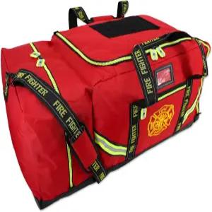 라이트닝 X 파이어맨 프리미엄 3XL 소방관 구조 스텝인 투표율 소방 장비 가방(어깨 스트랩 및 헬멧 포켓