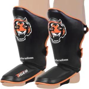 타이거 프로 신 가드 MMA 무술 무에타이 킥복싱 레그 스텝 보호 패드 킥 스파링 트레이닝 장비 가라테 복싱