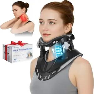 하이바디 경추 견인 장치 가정 및 사무실에서 를 위한 목 스트레칭기 3가지 파워 트랙션 척추 정렬을 조절