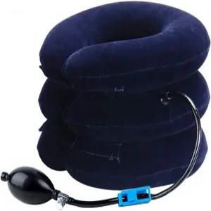 경추 목 견인 장치 풍선 스트레칭기 만성 및 어깨 척추 정렬 보조기에 쉽게 사용할 수 있습니다