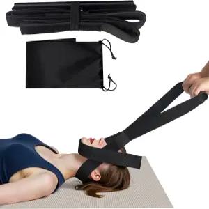 Y 넥 스트랩 스트레처 목 를 위한 경추 견인 장치 턱 스트랩이 있는 척추 카이로프랙틱 감압 도구.