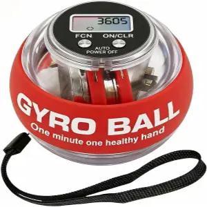 토크 볼 핸드 운동기 자이로 손목 카운터 컴팩트 및 휴대용 자동 시동 컬러풀 조명으로 피트니스 애호가와