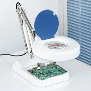 LED 스탠드 돋보기 탁상 확대경 검사 납땜 용접 고배율 독서 정밀