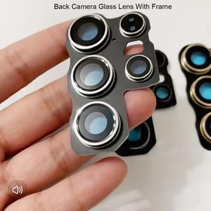 삼성호환 갤럭시호환 S25 울트라 S24 + 카메라 유리 교체 수리 부품에 대한 프레임이있는 후면 렌즈