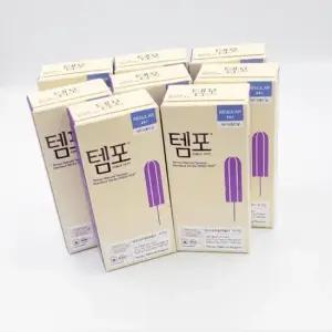 템포 내추럴 순면 탐폰 레귤러 8p X 8팩 여성생리대 안심생리대 안전생리대 체내형생리대 템포