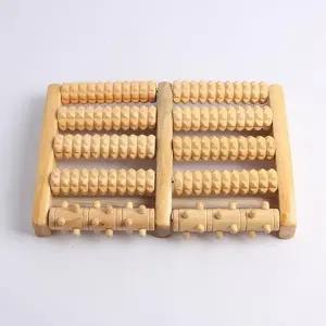 발지압 우드 롤러 발지압판 발마사지 발바닥지압판