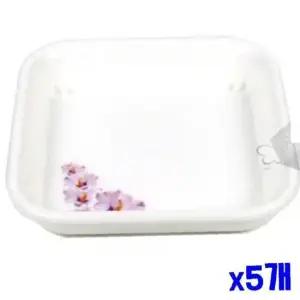 정사각 화분받침 11x11x2cm x5개 물받이화분받침