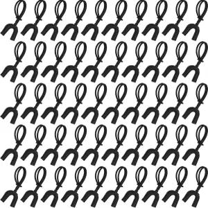 Copkim 50개 스트랩 마우스 가드 벌크 스트랩이 달린 축구 소프트 스포츠 마우스피스 프로텍터 복싱 농구