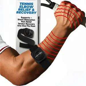 테니스 피클볼 팔꿈치 릴 암밴드 바이 테넥스 건염 를 위한 팔뚝 충격 흡수기 비압축 남녀 골퍼 지원