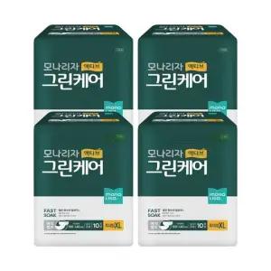 액티브 그린케어 매직테이프 성인기저귀 특대형10매x4팩 성인용기저귀팬티 성인용팬티기저귀 산모용패드 요