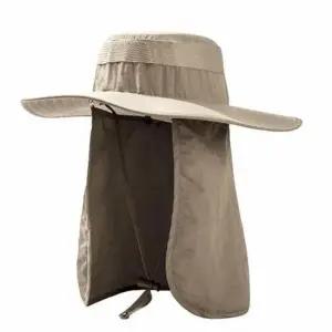 자외선차단 모자(베이지) 얼굴가리개모자 햇볕가리개