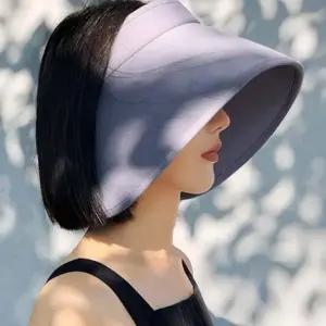 여름 넓은캡벙거지 밴드 와이드 둥근챙 여름 벙거지