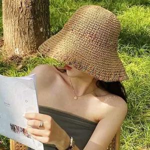 버킷햇 여름 여성 버킷햇 벙거지모자 모자 벙거지 베이지