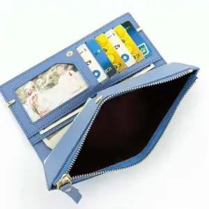 여성용 지폐 카드 동전 지갑 가죽 슬림 여학생 선물용