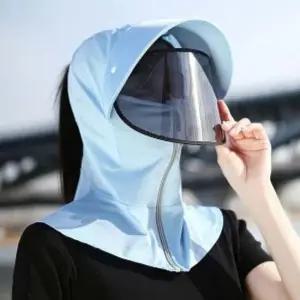 풀커버자외선차단썬바이저얼굴햇빛가리개썬캡