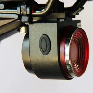 브레이크 라이트가있는 A32T-무선 자전거 알람 115Db 방수 바이크 오토바이 알람 원격 제어 도난 방지 자전