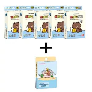 라인프렌즈 열냉각시트 5개+라인아쿠아밴드1개 사은품 라인프렌즈