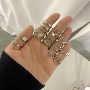 빅사이즈 패션 반지세트 20개 레이어드 링 스타일링 (WFKBOIV)