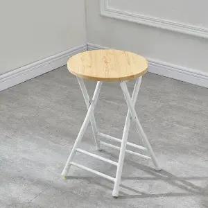 원룸 인테리어 간이의자 접이식 미니 스툴 원목 폴딩 (WFKB5QB)