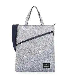 텍스처 무늬 토트백 지퍼 에코백 크로스 가방 네이비