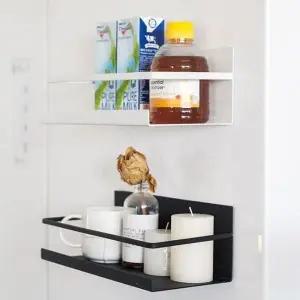 [하프클럽/]마그네틱 자석 선반 부착형 냉장고 수납 사이드 거치대 아이디