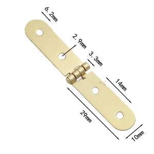 긴선물 상자 덮개 작은 힌지 접이식 나무 철제