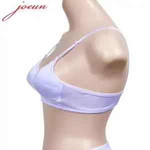 [하프클럽/]주니어 하트패턴 인견 소재 2단계 브라 아동용 편안한 속옷