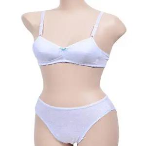 [하프클럽/]구름별 패턴 주니어 브라팬티 항취 2단계 A컵 어린이용 속옷