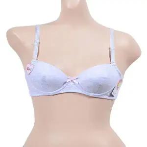 [하프클럽/]고양이 패턴 주니어 밀착형 3단계 A컵 인체공학적 디자인 입체형