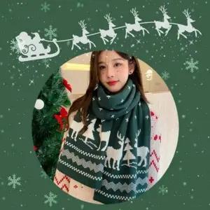 지앤지크리스마스 목도리   성탄머플러   성탄아이템   니트 목도리   루돌프 목도리   겨울