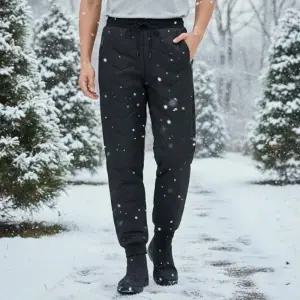 리부 기모바지 겨울바지 방한바지 작업복바지 편한바지 남자겨울바지 작업바지 기모조거팬츠 블랙 3XL
