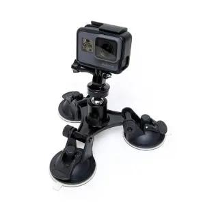 [하프클럽/]히어로6 유리 고프로 액션캠 트리플 흡착 샤오미 마운트 석션