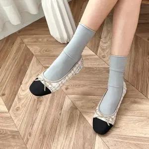 모카신 스니커즈 캐쥬얼화 통굽단화 스타일 여성구두