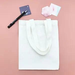 캔버스백 화이트 무지 세로S (WFKBL42)