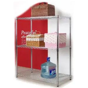 [하프클럽/]메탈수납대 디스플레이 미끄럼방지 메탈 정리대 선반장 1200