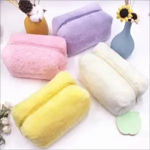 다용도 파우치 사각 퍼 소프트 휴대용 생리대 가방 (WFKBR0J)