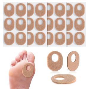 [미국배송] 24PC 캘러스 패드 소프트 펠트 타원형 쿠션 패드 발가락과 발의 압력 및 마찰 감소