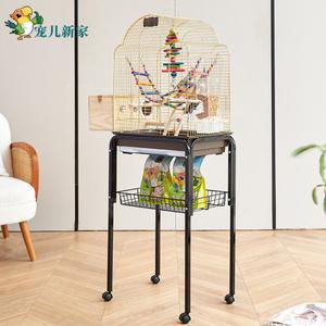 앵무새 새장 다이 받침대 새집 이동식브래킷 소형 비둘기 앵무새장 앵무새날림장 모바일