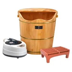 훈증 나무 바스켓 온열 족욕통 족욕기 스팀 발 대아