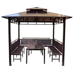 야외 정자 만들기 카페 캠핑 바베큐장 파고라정자 마당 3x 기둥 평상 간이 방갈로