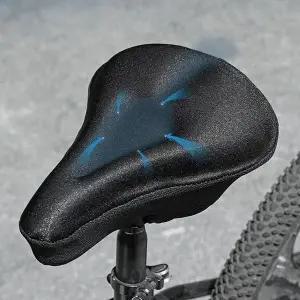 논슬립자전거안장 논슬립 라이딩 고급 실리콘 안장패드 조임끈