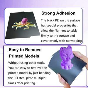 호환 Bambu 연구실용 PEI 시트 빌드 플레이트  X1C P1P A1 p1p 3D 프린터 가열