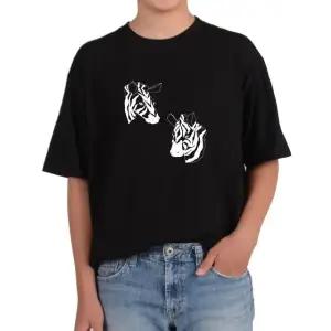 반팔티 얼룩말 커플 아프리카 zebra 다양한색상 전사이즈 (WFKC7X2)