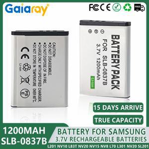 삼성 호환 디지맥스 L70 L83T L201 NV8 NV10 3.7V 1200mAh SLB-0837B SLB 0837B 카메라 배터리