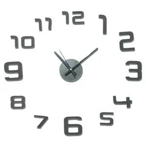 접착식 벽시계 블랙 인테리어벽시계 거실벽시계 시계 (KYR-W5B1208)