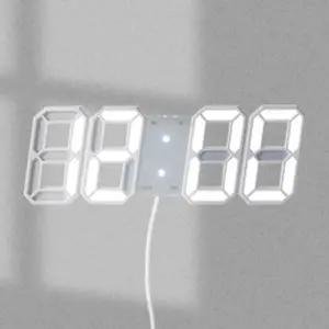 스마트LED리모컨디지털벽시계(화이트+화이트) (KYR-WCB7417)