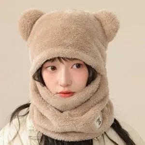 귀여운 데일리 4컬러 겨울 360도 풀커버 소프트 후드 넥워머