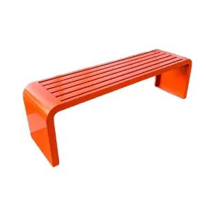 야외 철재 공원벤치 스테인리스 대기실 벤치 등받이의자 정원용품